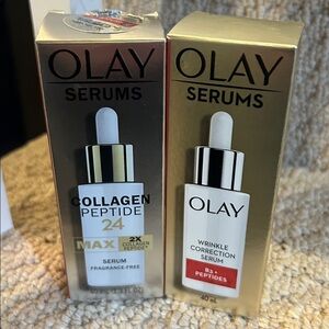 OLAY Collagen Peptide 24 Serum and wrinkle control serum